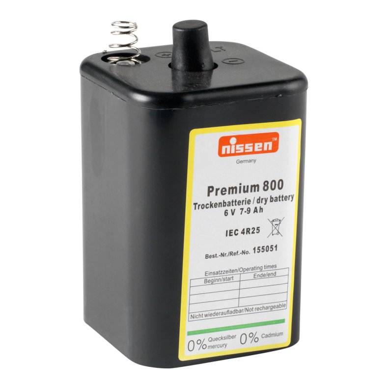 T&oslash;rbatteri 6V 7-9Ah