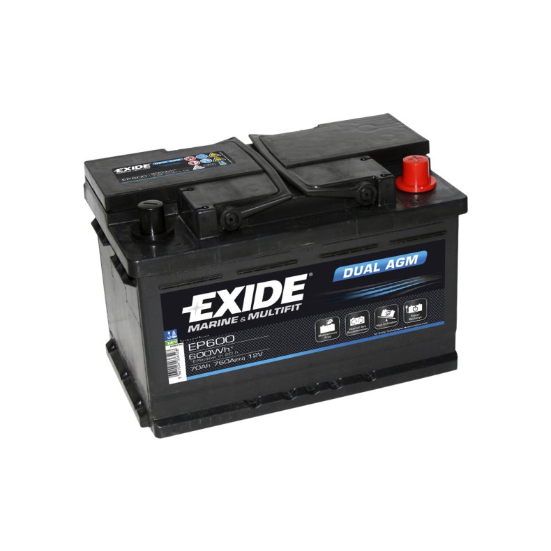 Batteri "Exide Dual-AGM" 70A