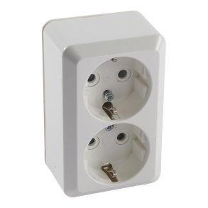 Stikkontakt Schuko Dobbelt 230V 16A