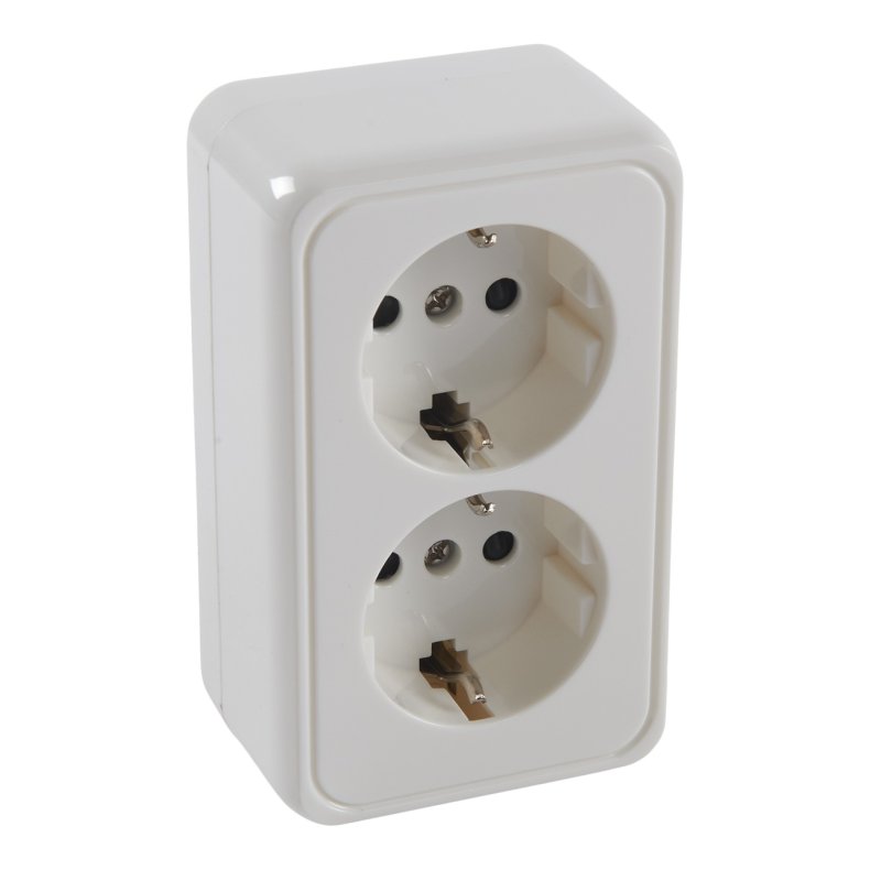 Stikd&aring;se Schuko "E-Line" 230V 16A