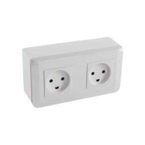 Stikkontakt med dansk jord | Dobbelt