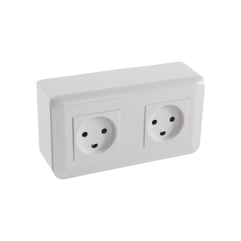 Stikkontakt med dansk jord | Dobbelt