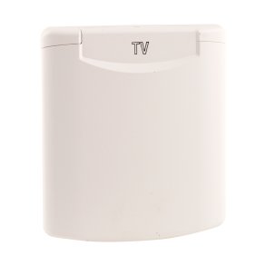 Kombiudtag Hvid (RAL 9010) med magnetlåg