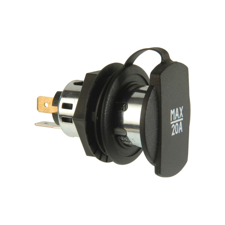 Stikd&aring;se 12V til indbygning