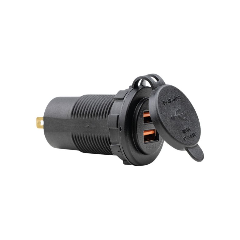 Stikd&aring;se USB dobbeltstik 12-24DC