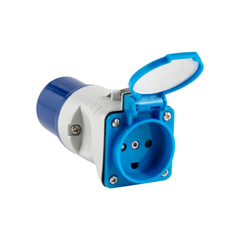 Adapter CEE 17 han / DK jord hun