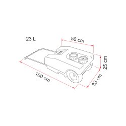 Friskvandstank Fiamma Roll Tank