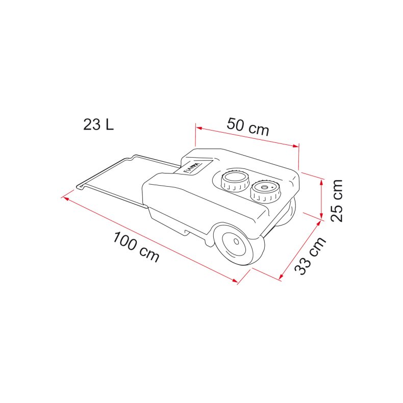 Friskvandstank Fiamma Roll Tank