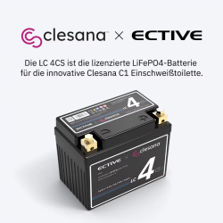 Batteri til Clesana C1 "Ective" LiFePO4 12,8V