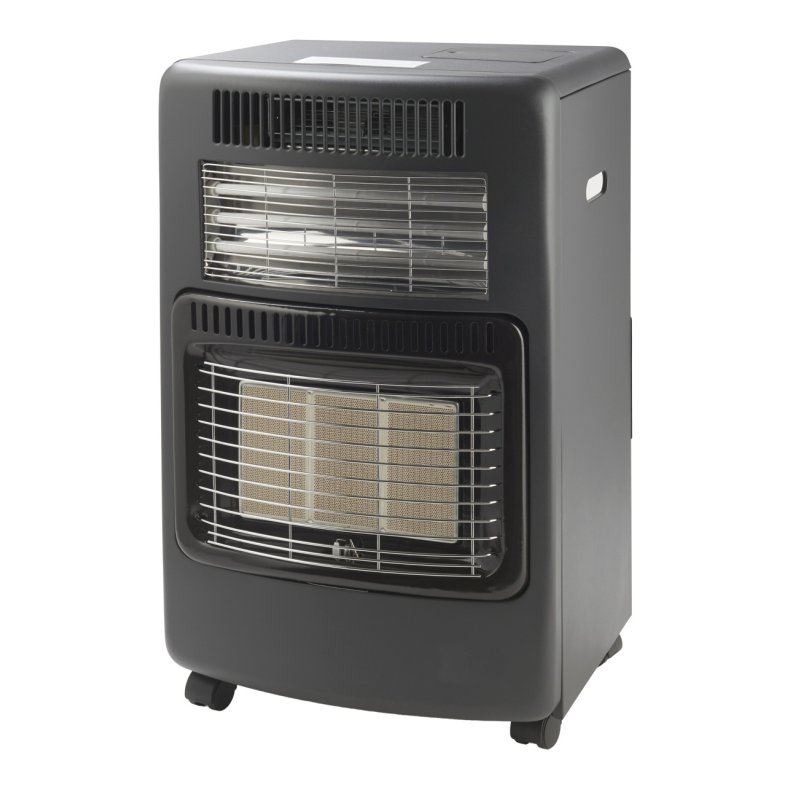 Gasvarmeovn med el-varme