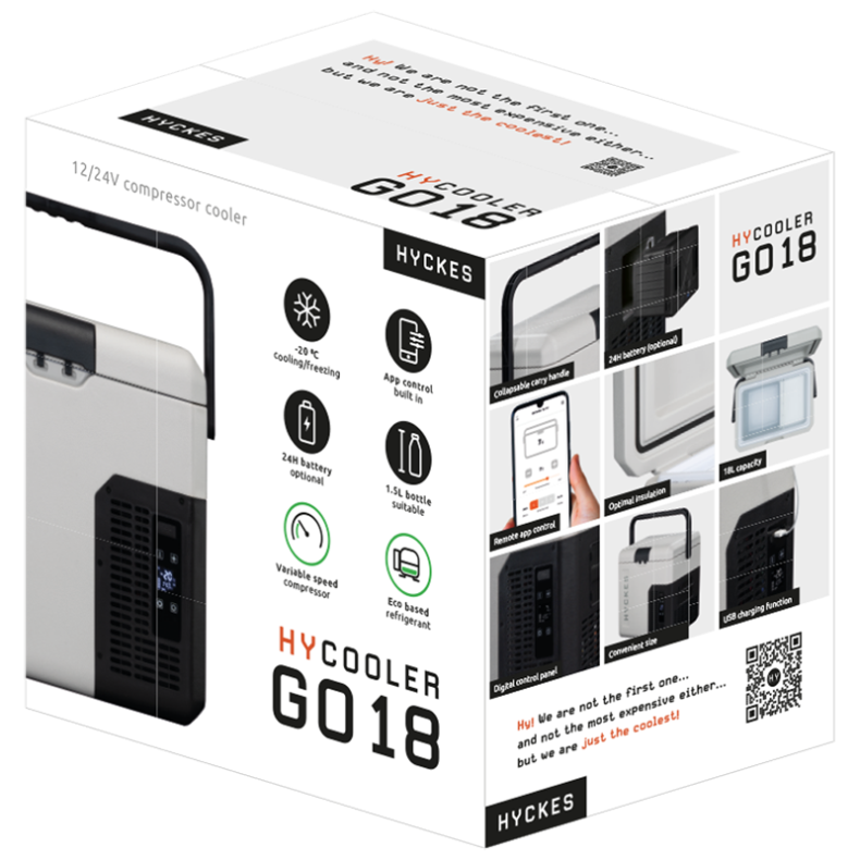 Kompressork�leboks "HyCooler GO18" 12/24/220V