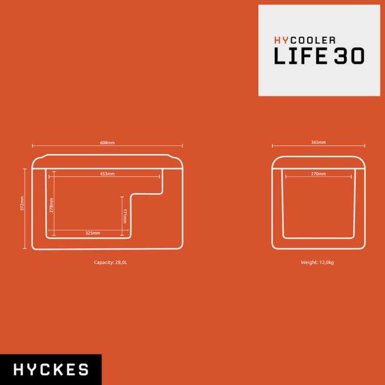 Kompressork�leboks "HyCooler Life 30" 12/24/220V