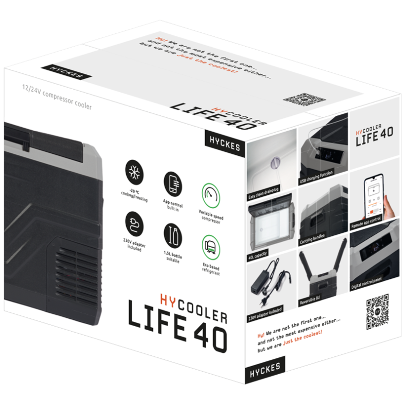 Kompressork�leboks "HyCooler Life 40" 12/24/220V