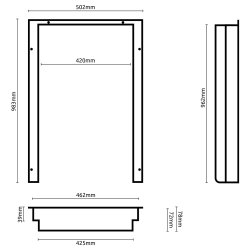 Monteringsramme "Hyfridge 90"