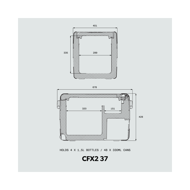 Kompressork�leboks "Dometic CFX2 37" 12/24/220V