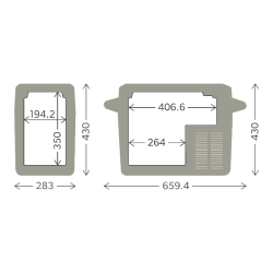 Kompressork&oslash;leboks "Dometic CFF 20" 12/24/220V