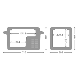 Kompressork&oslash;leboks "Dometic CFF 35" 12/24/220V