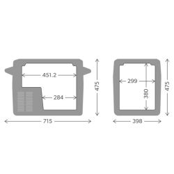 Kompressork&oslash;leboks "Dometic CFF 45" 12/24/220V