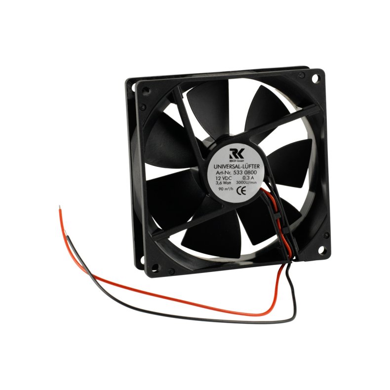 Ventilator, universal 12V