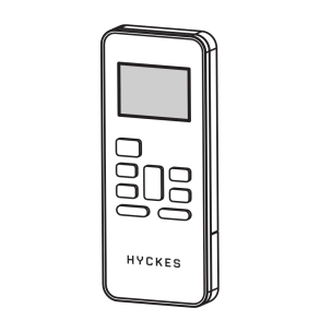 Fjernbetjening til HyBreeze klimaanlæg