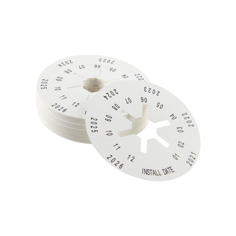 Slangelabel for gasinstallation &amp;angst;R/DATO