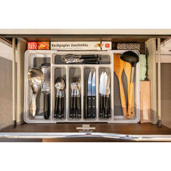 Bestikskuffe justerbar