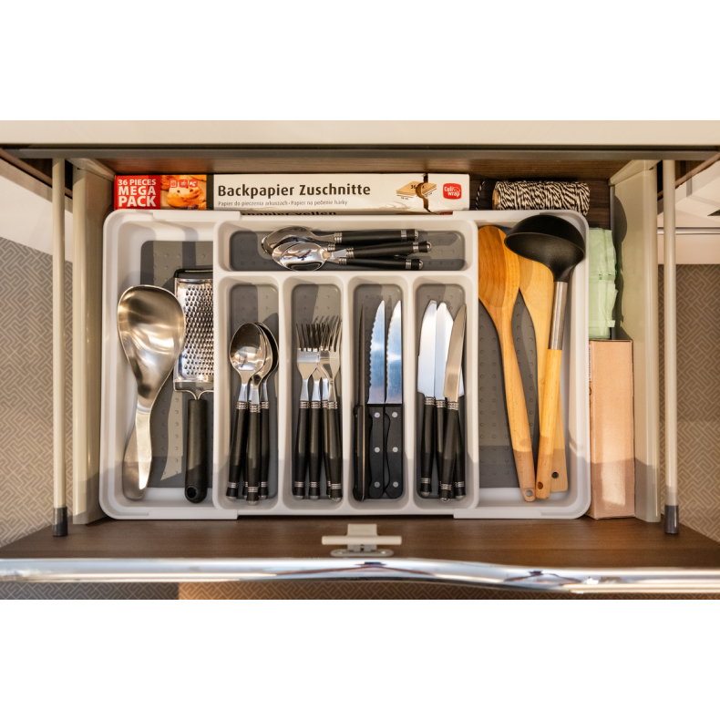 Bestikskuffe justerbar