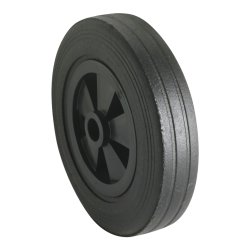 Hjul med plastf&aelig;lg 200x50 mm