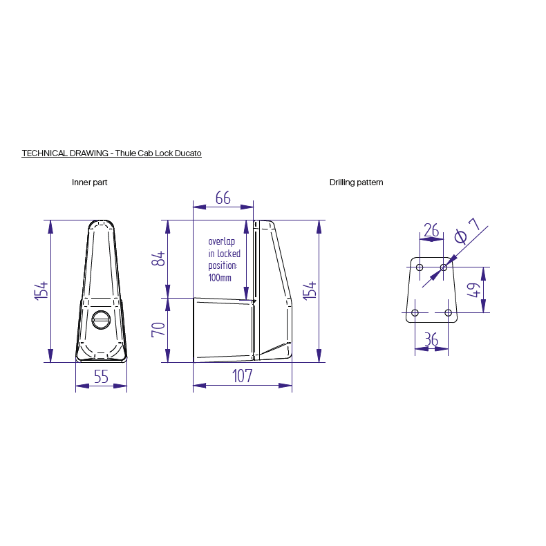 D�rsikring "Thule Cab Lock Ducato"