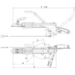 P&aring;l&oslash;bsbremse Knott KFL20-A inkl. KS25 stabilisator