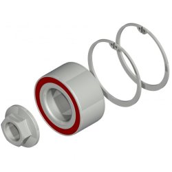 Hjullejes&aelig;t "Knott" 200x50/250x40 &Oslash;:72x39x37mm