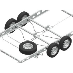 Reservehjulsholder Knott 1500-1850 mm.