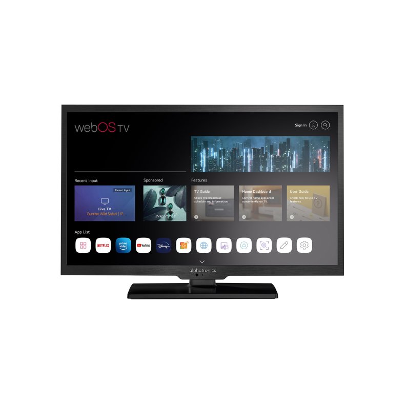TV "Alphatronics SL-32 DW" 12V webOSHub