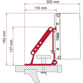 Adapter til Fiamma Compass 
