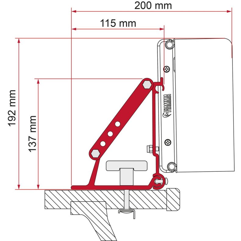 Adapter til Fiamma Compass "Auto"