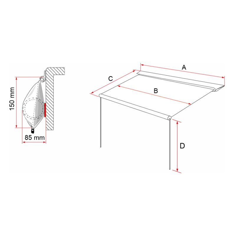Markise "Fiamma CaravanStore Evo 425"