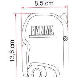Markise "Fiamma F45S" 300 | Royal Grey