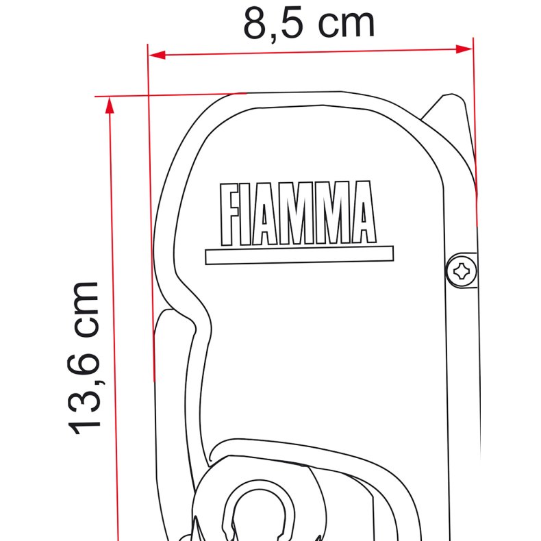 Markise "Fiamma F45L" 500 | Royal Grey