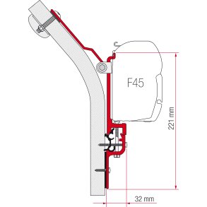 Adapterbeslag  til Fiamma Eriba-Touring