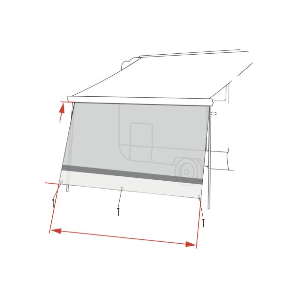 Front "Fiamma Sun View XL" 260