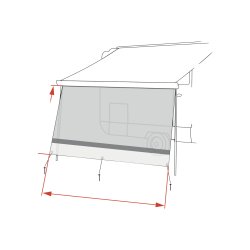 Front "Fiamma Sun View XL" 550