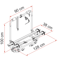 Cykelholder "Fiamma Caravan XLA Pro 200