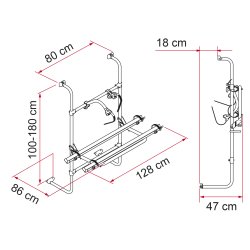Cykelholder "Fiamma Caravan Universal"