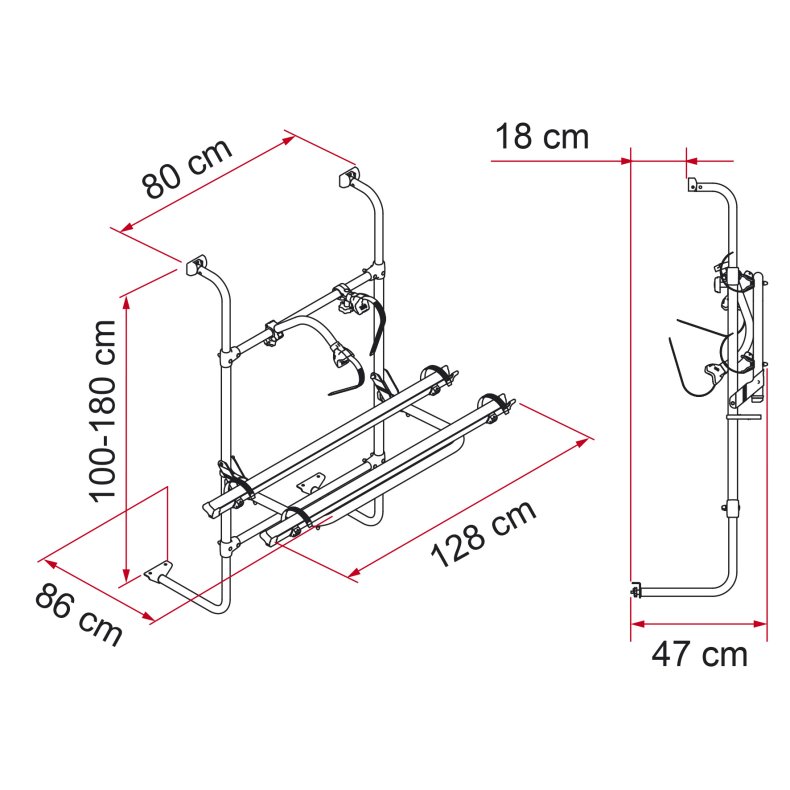 Cykelholder "Fiamma Caravan Universal"
