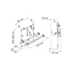 Cykelholder "Fiamma Caravan Universal"