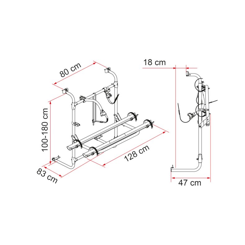 Cykelholder "Fiamma Caravan Universal"