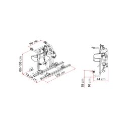 Cykelholder "Fiamma Lift 77 12V"