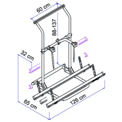 Cykelholder "Thule Sport G2" W-150