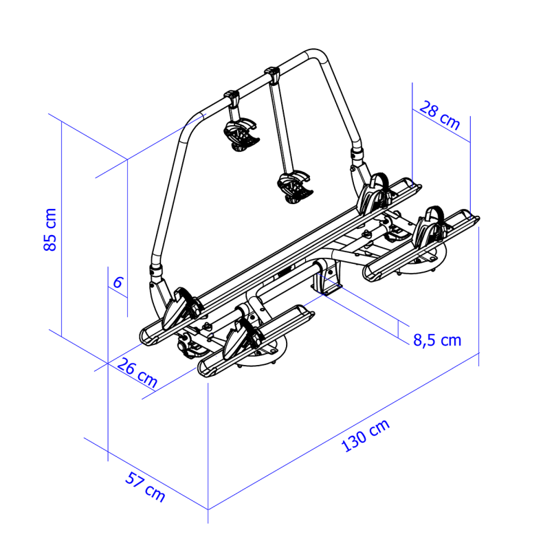 Cykelholder front "Thule Caravan SuperB XT"