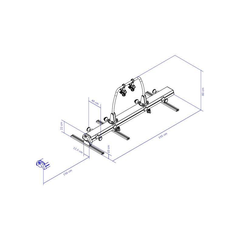 Cykelholder "Thule Veloslide - Kort Model"